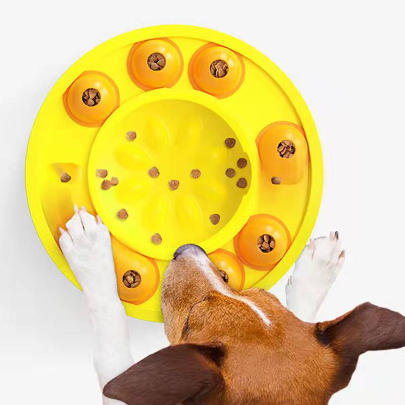 Juguetes interactivos para perros, rompecabezas, alimentador lento, aumentan el coeficiente intelectual del cachorro, dispensador de comida, tazón antideslizante para comer lentamente, juego de entrenamiento para perros, suministros para mascotas