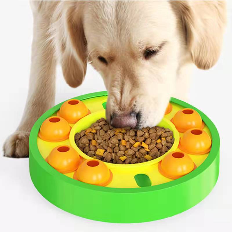 Juguetes interactivos para perros, rompecabezas, alimentador lento, aumentan el coeficiente intelectual del cachorro, dispensador de comida, tazón antideslizante para comer lentamente, juego de entrenamiento para perros, suministros para mascotas