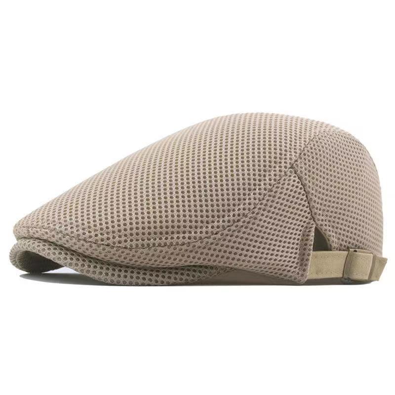 Korean-style Trendy Beret Sun Hat Mens Womens Solid-color Marching Cap