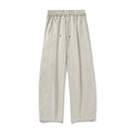 Tapered Trousers With A Drawstring Hem