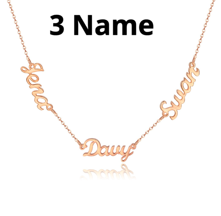 Personalized DIY Necklace With Name And Lock Steel Collar Chain