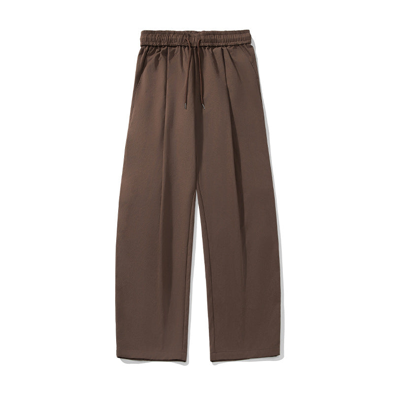 Tapered Trousers With A Drawstring Hem