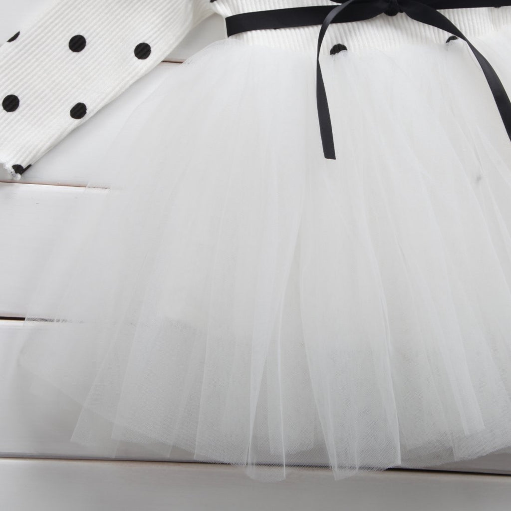 Baby Mädchen Frühling Winter Langarm Tüllkleider Spitze Neugeborene 1. Geburtstag Partykleider Taufkleid Freizeitkleidung