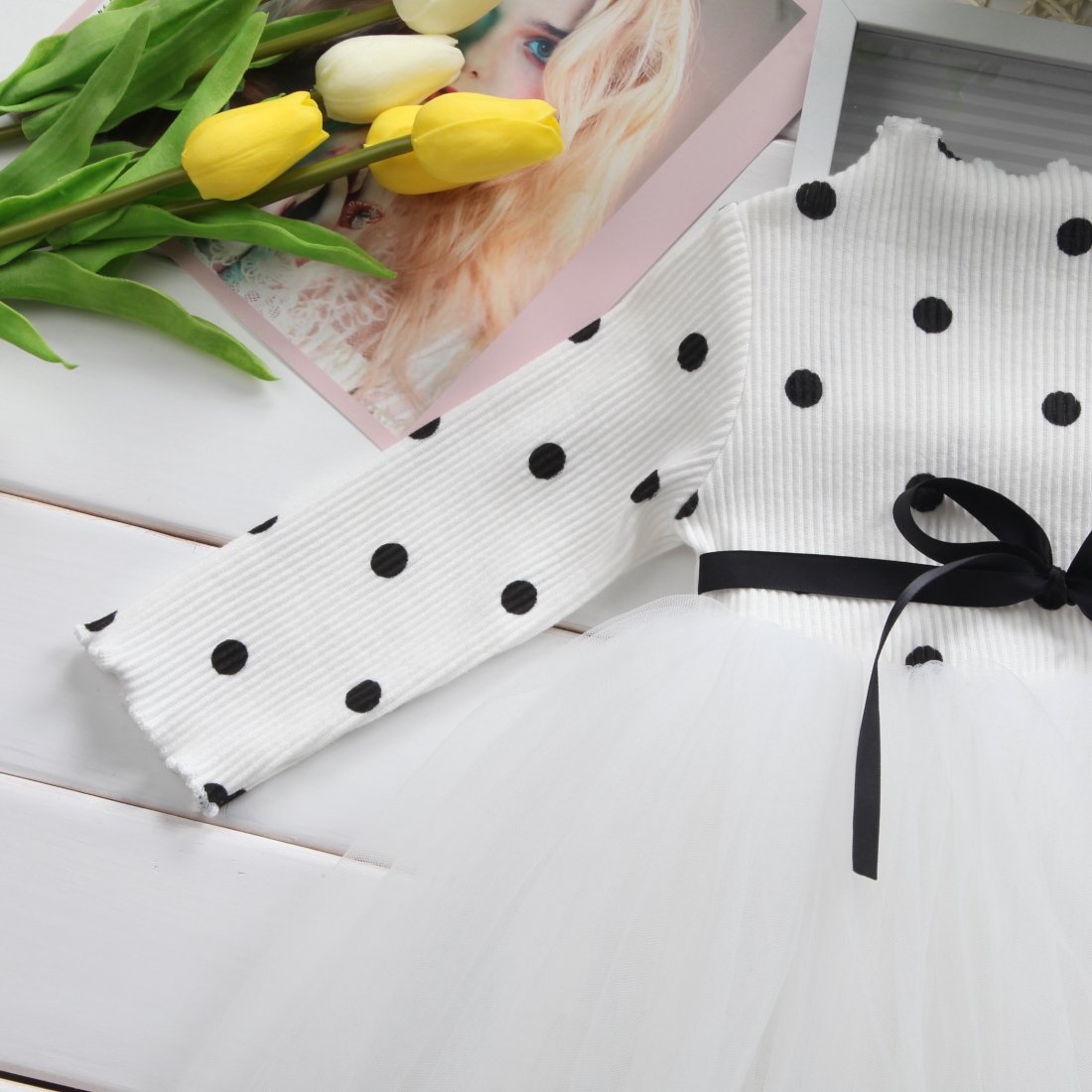 Baby Mädchen Frühling Winter Langarm Tüllkleider Spitze Neugeborene 1. Geburtstag Partykleider Taufkleid Freizeitkleidung