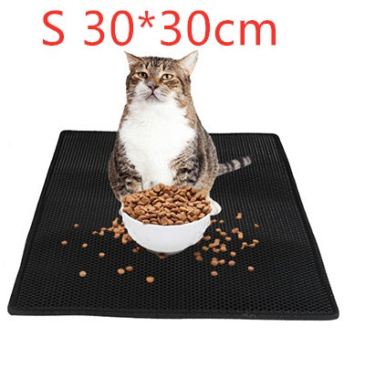 Katzenstreumatte Wabenförmige Katzenmatte Wasserdichte Urinbeständige Matte Haustierbedarf