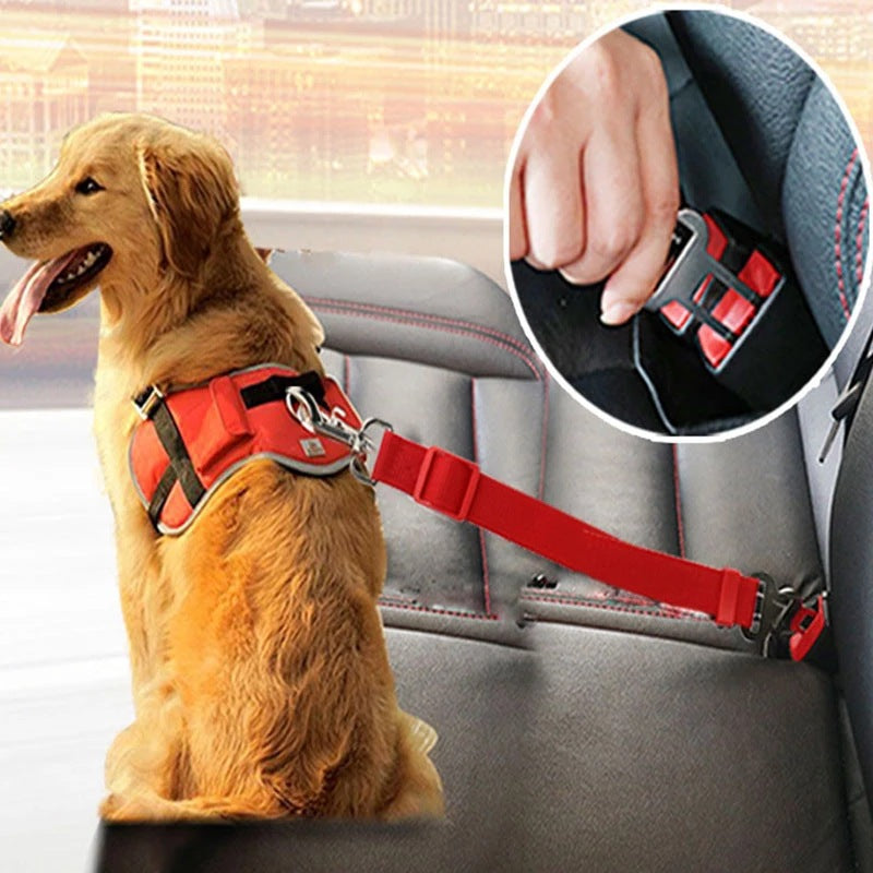 Verstellbarer Haustier Katzen Hunde Autosicherheitsgurt Haustiersitz Fahrzeug Hundegeschirr Leine Clip Sicherheitshebel Traktion Hundehalsbänder Hunde Accessoires Haustierprodukte