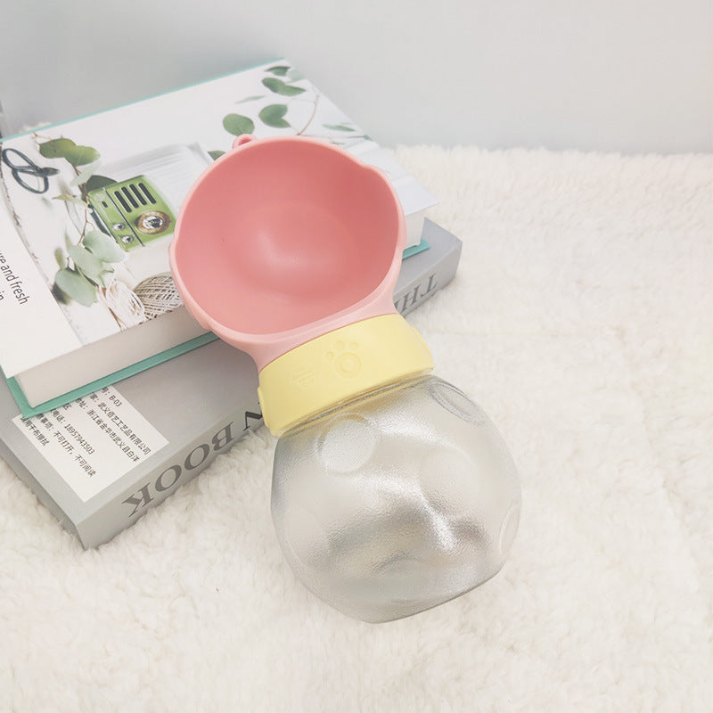 Tragbare Hundenapf Wasserflasche, auslaufsicher, Fressnapf für unterwegs, Katzentränke, Outdoor-Hundetrinkflasche, Hundenapf