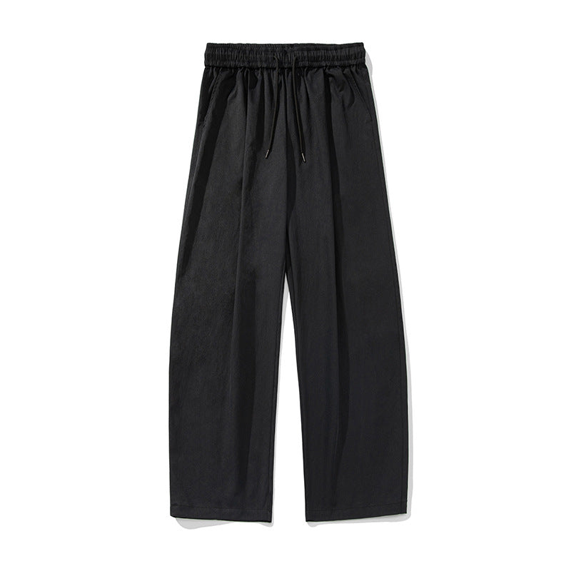 Tapered Trousers With A Drawstring Hem