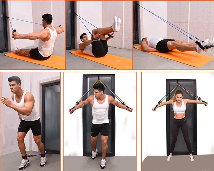 Cuerda elástica de fitness portátil
