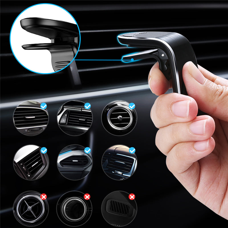 Kfz-Magnet-Lüftungshalterung, magnetische Handyhalterung, 360°-Metall-Lüftungshalterung für Auto, GPS-Halterung