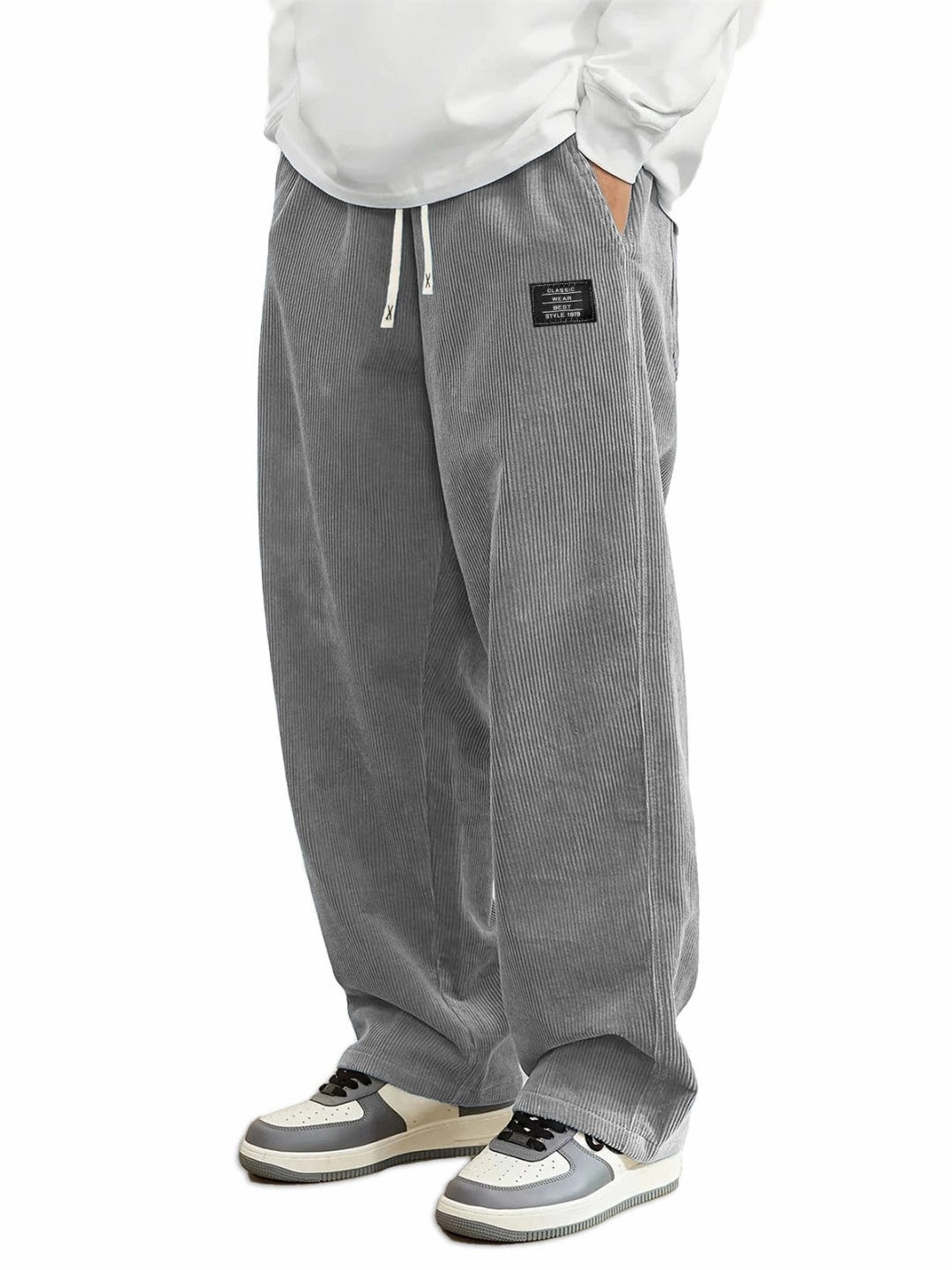 Mens Relaxed-fit Corduroy Casual Pants