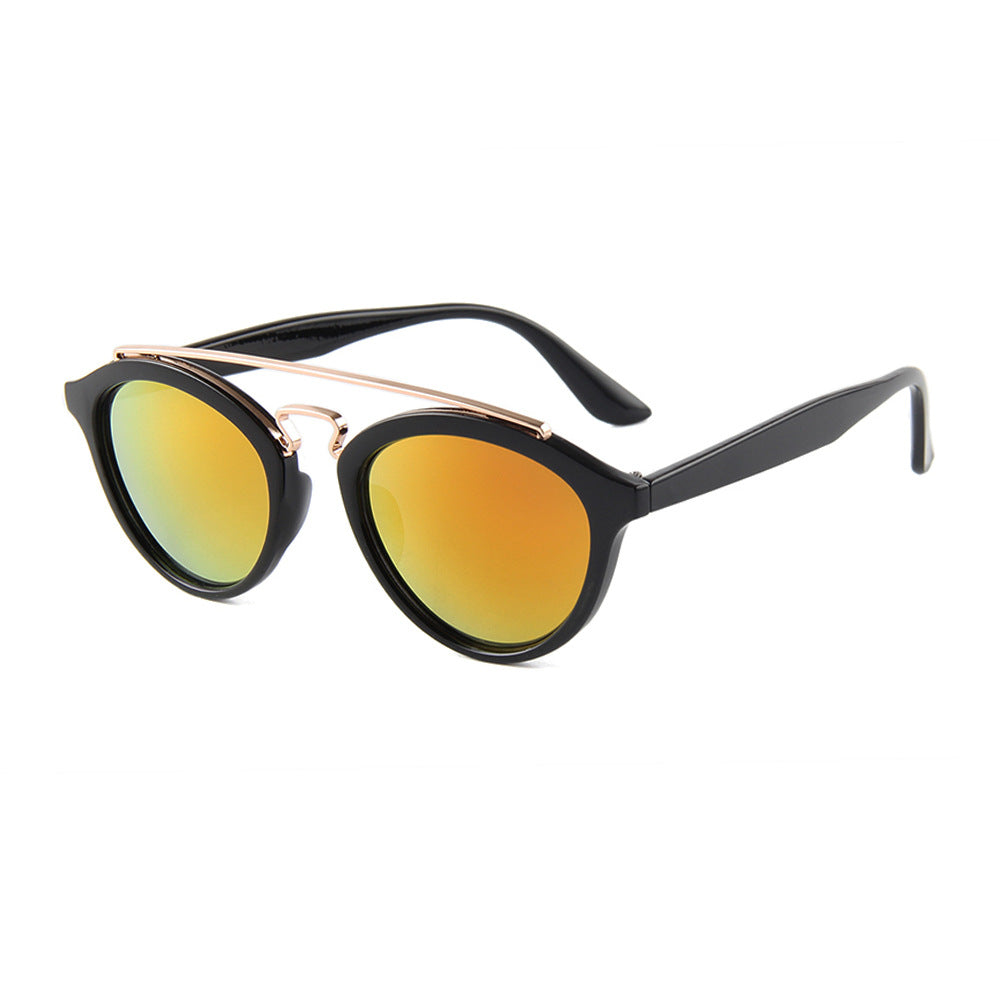 Womens Classic Narrow-Frame Dual-Beam Sunglasses