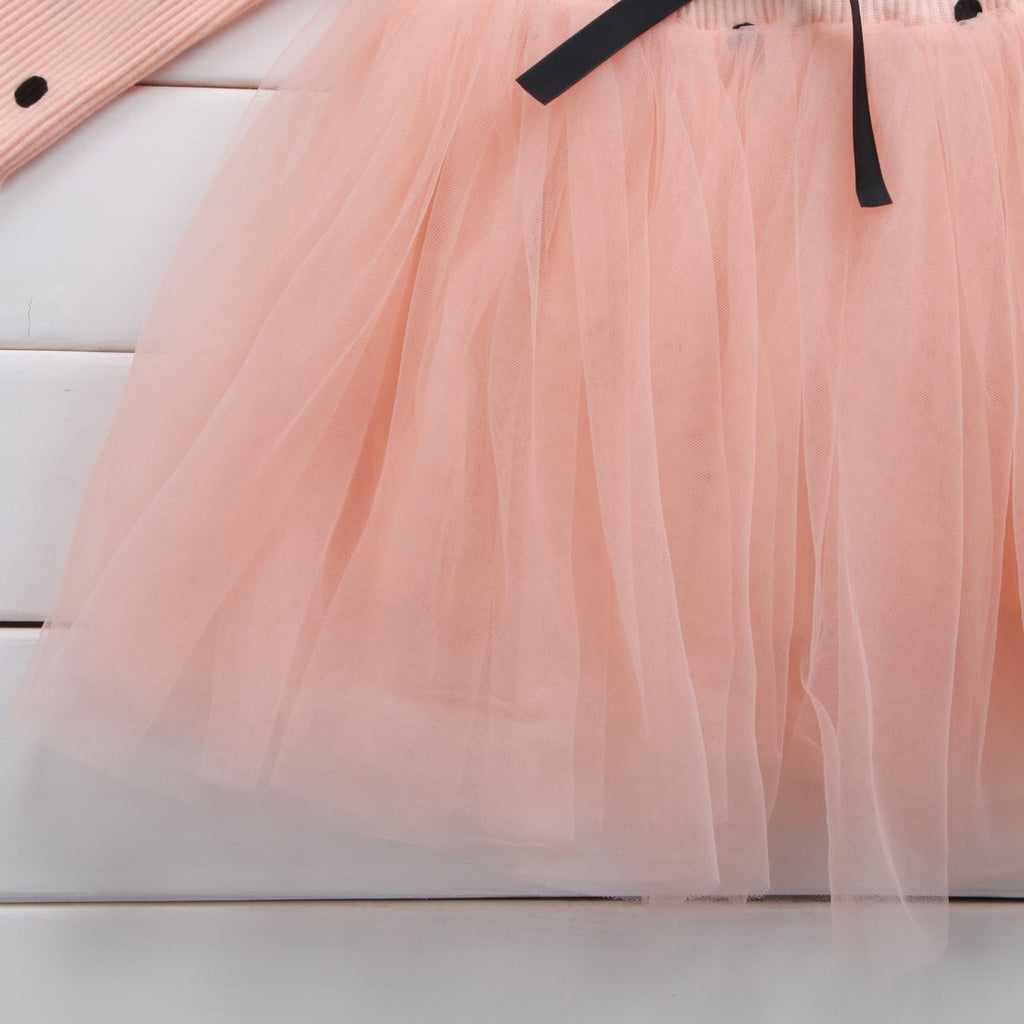 Baby Mädchen Frühling Winter Langarm Tüllkleider Spitze Neugeborene 1. Geburtstag Partykleider Taufkleid Freizeitkleidung