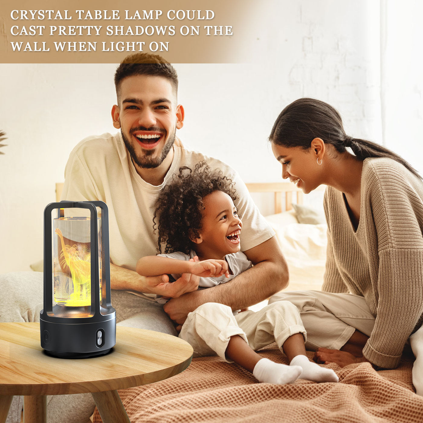 Kreative 2-in-1 Audio Acryl Kristalllampe und Bluetooth-Lautsprecher Valentinstagsgeschenk Touch Nachtlampe