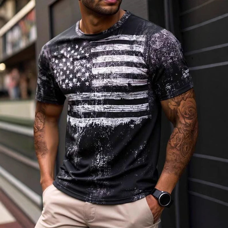 Camisetas de Verano para Hombre en Tendencias de Moda Europea y Americana