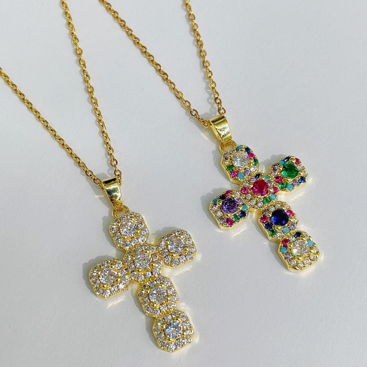Punk Retro Hip-Hop Style Personalized Cross Necklace Pendant