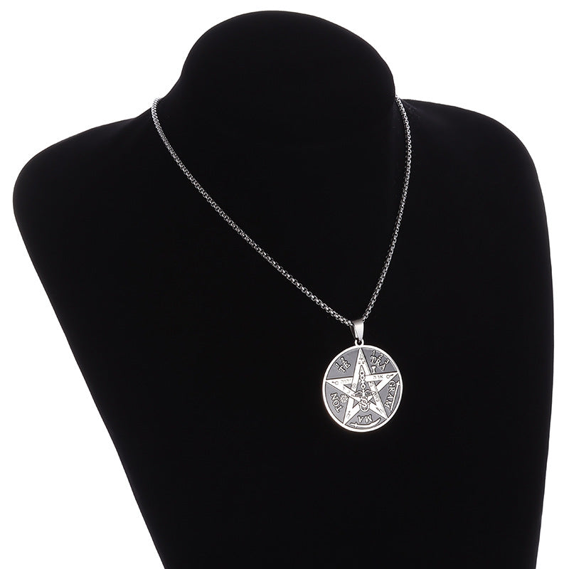 Personalized Pentagram Solomons Seal Amulet Necklace