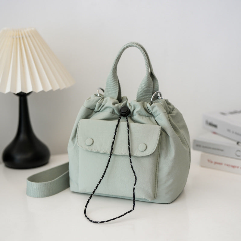 Womens Simple Versatile Lightweight Oxford Cloth Shoulder Bag