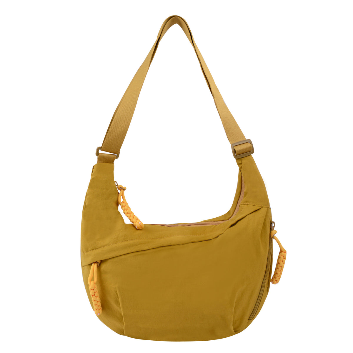Womens Simple High-Capacity Nylon Crossbody Bag
