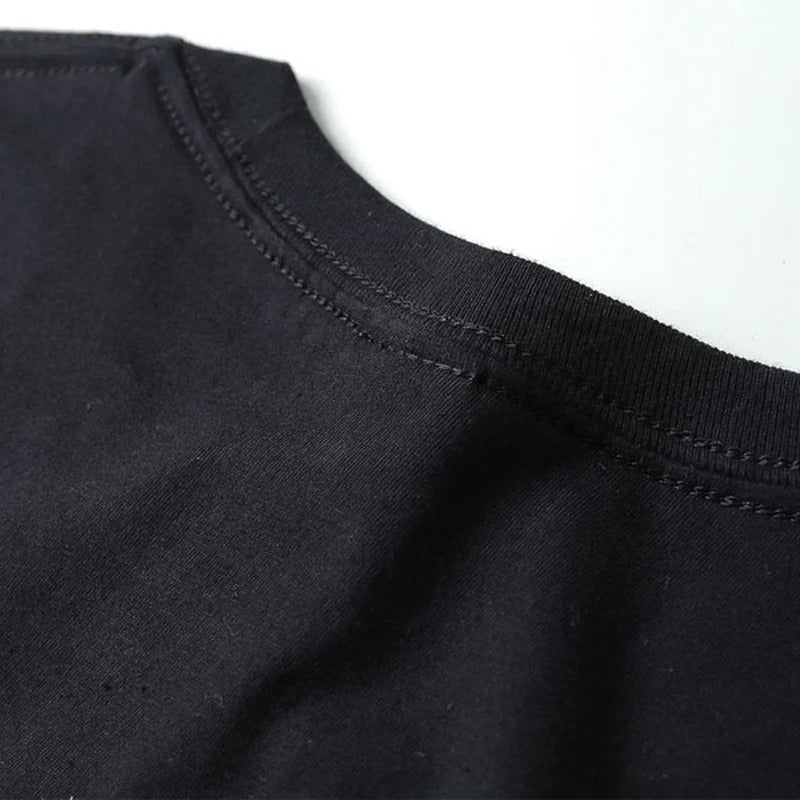 Street-style Vintage Loose-fitting Cross-border Crew-neck T-shirts For Men And Women
