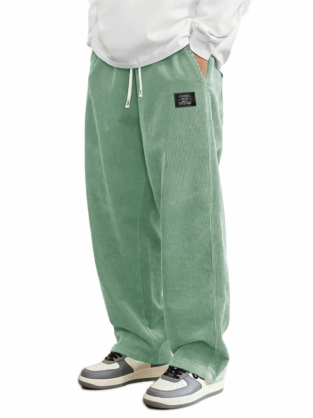 Mens Relaxed-fit Corduroy Casual Pants