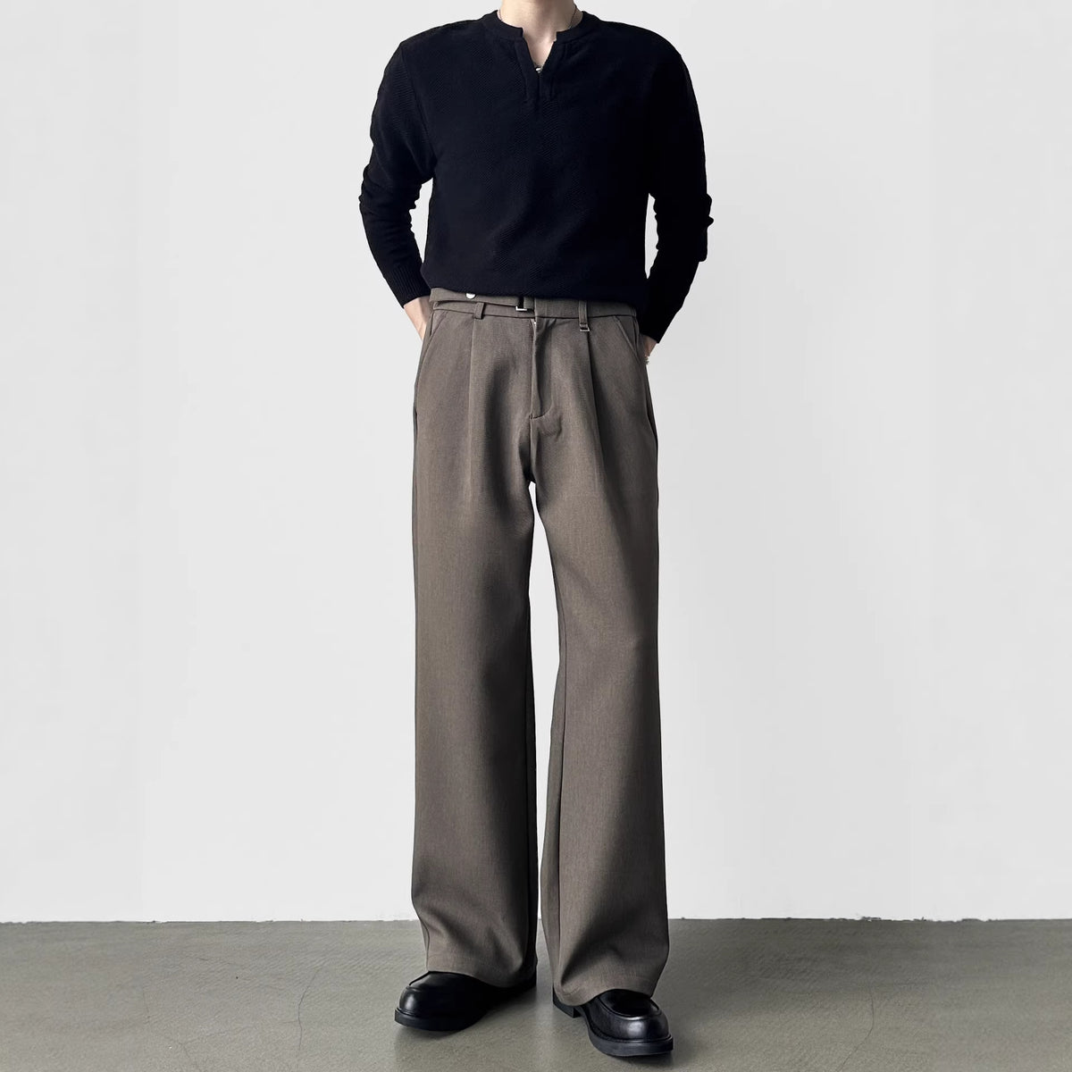 Loose Draping Korean-style Casual Business Suit Pants