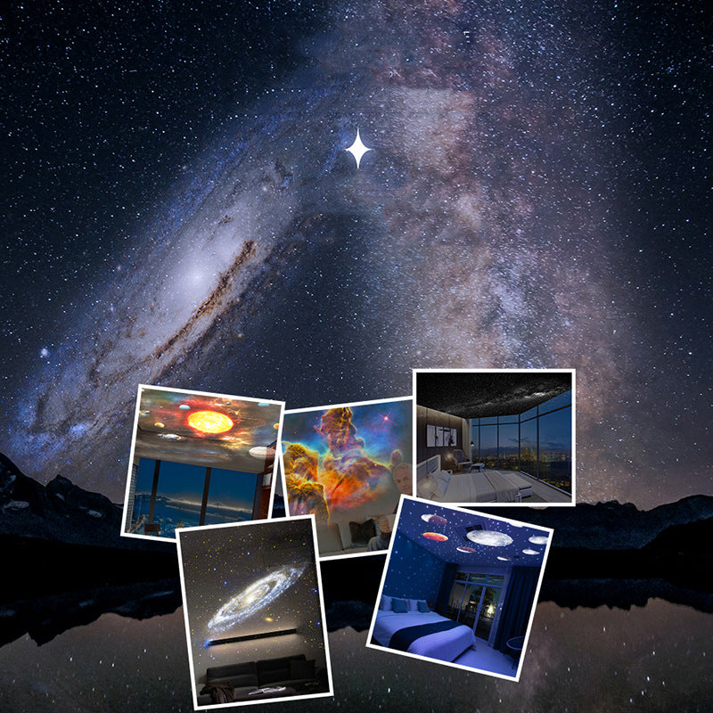 Luz Nocturna Proyector de Galaxia Proyector de Cielo Estrellado Lámpara Planetario Giratoria 360 Para Habitación de Niños Regalo de San Valentín Decoración de Boda