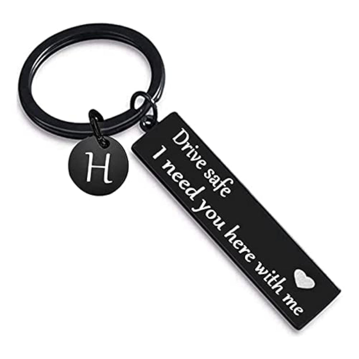 Electroplated Square Heart-Shaped Safety Keychain Gift