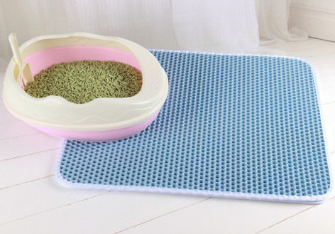 Katzenstreumatte Wabenförmige Katzenmatte Wasserdichte Urinbeständige Matte Haustierbedarf