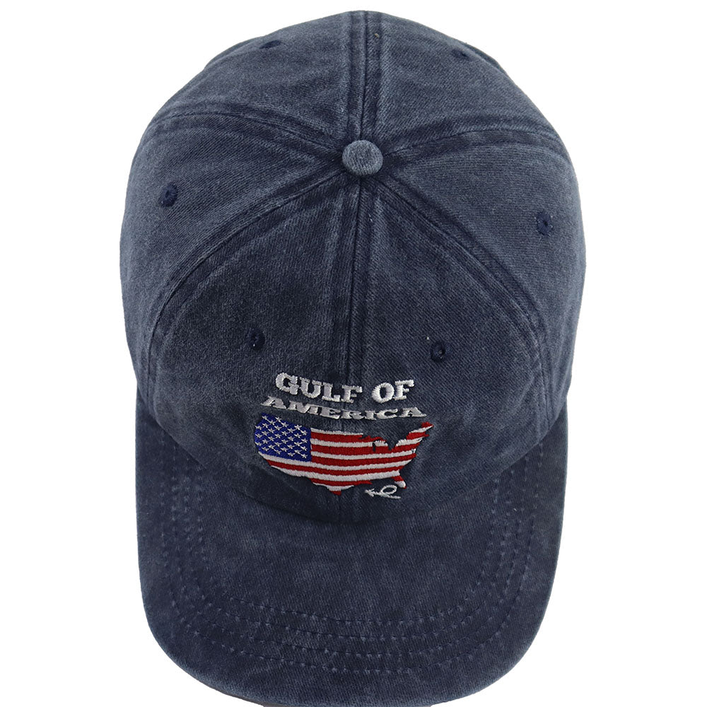 2pcs Gulf Of America Hat For Men Women, American Flag Gulf Of Mexico Hat, USA Patriotic Decorations Baseball Cap, Birthday Gifts For Dad Mom Friend Veteran