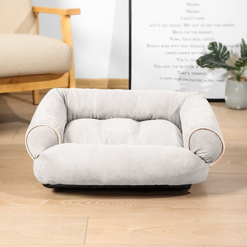 Hundebett Sofa Schlafsack Zwinger Katze Welpenbett Haustierhaus Winter Warme Betten Kissen