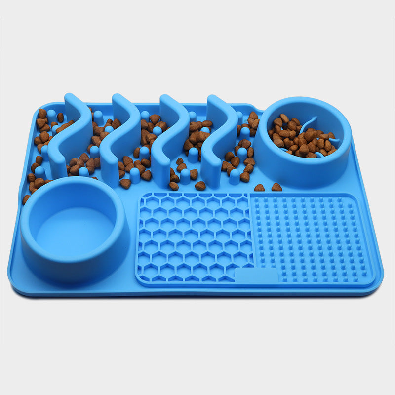 Hund Silikon Leckmatte Haustier Leckmatte Silikon Schnüffelmatte Multifunktionaler Futternapf Haustierbedarf