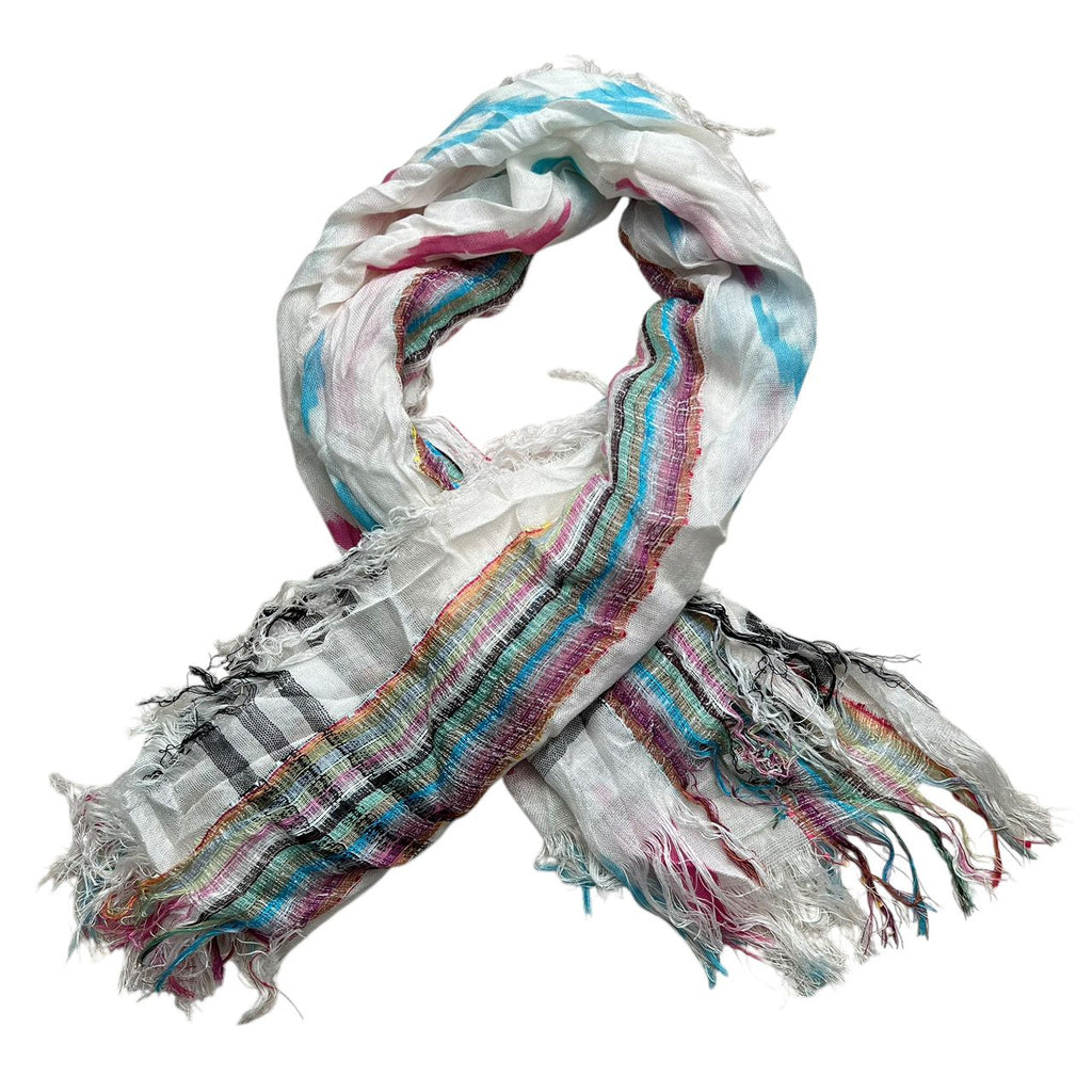 2pcs Colorful Striped Square Scarf With Fringes,Luxe Look For Evening Wear,Scarf,vacation,daily Life,evening Party,Office Appropriate Subtlety For Women Men