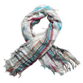 2pcs Colorful Striped Square Scarf With Fringes,Luxe Look For Evening Wear,Scarf,vacation,daily Life,evening Party,Office Appropriate Subtlety For Women Men