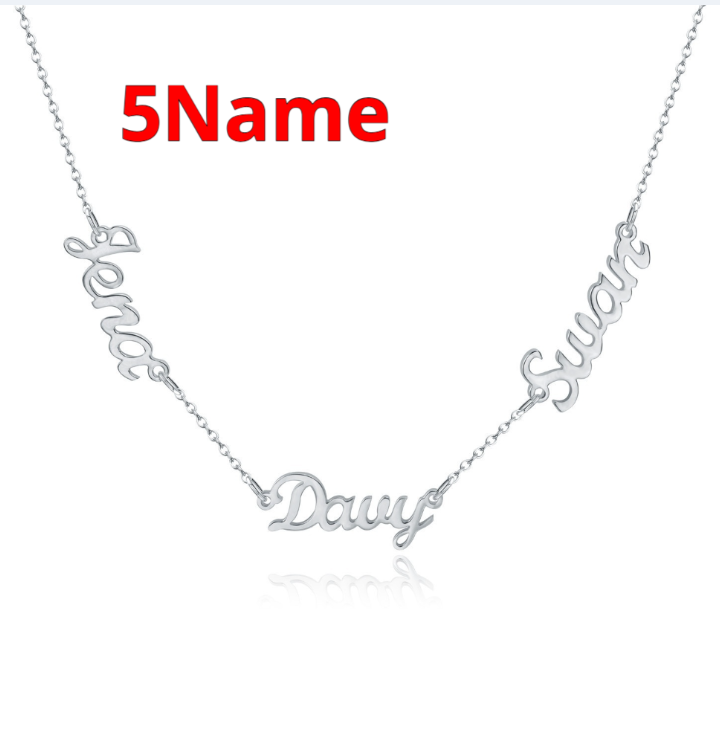 Personalized DIY Necklace With Name And Lock Steel Collar Chain