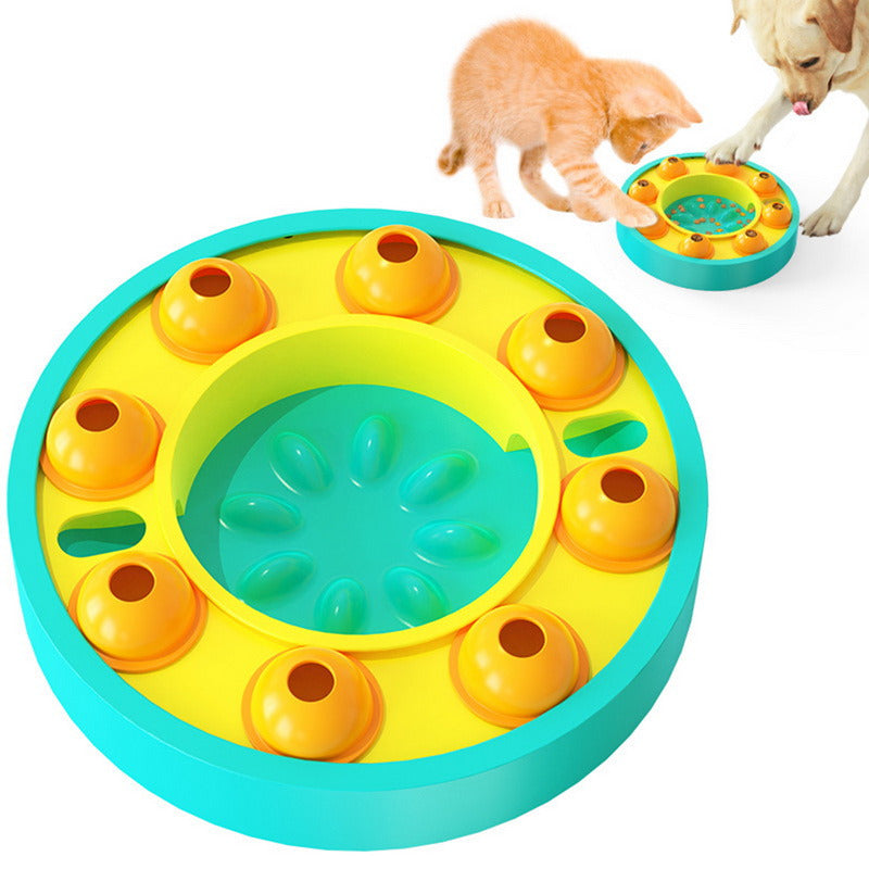 Juguetes interactivos para perros, rompecabezas, alimentador lento, aumentan el coeficiente intelectual del cachorro, dispensador de comida, tazón antideslizante para comer lentamente, juego de entrenamiento para perros, suministros para mascotas