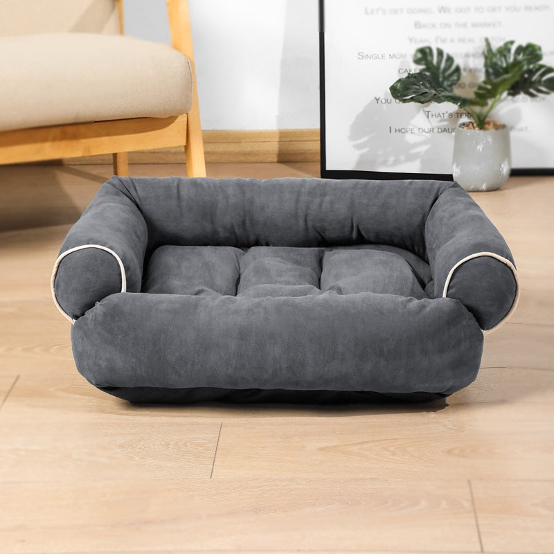 Hundebett Sofa Schlafsack Zwinger Katze Welpenbett Haustierhaus Winter Warme Betten Kissen