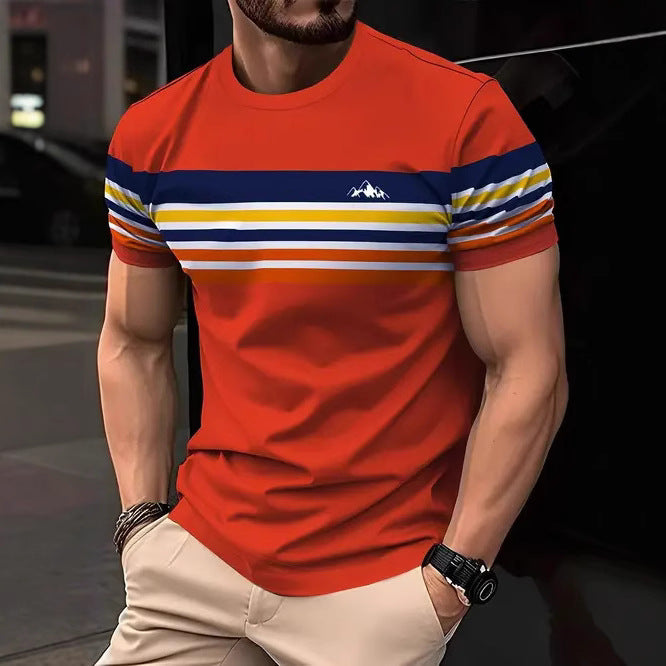 Camisetas de Verano para Hombre en Tendencias de Moda Europea y Americana