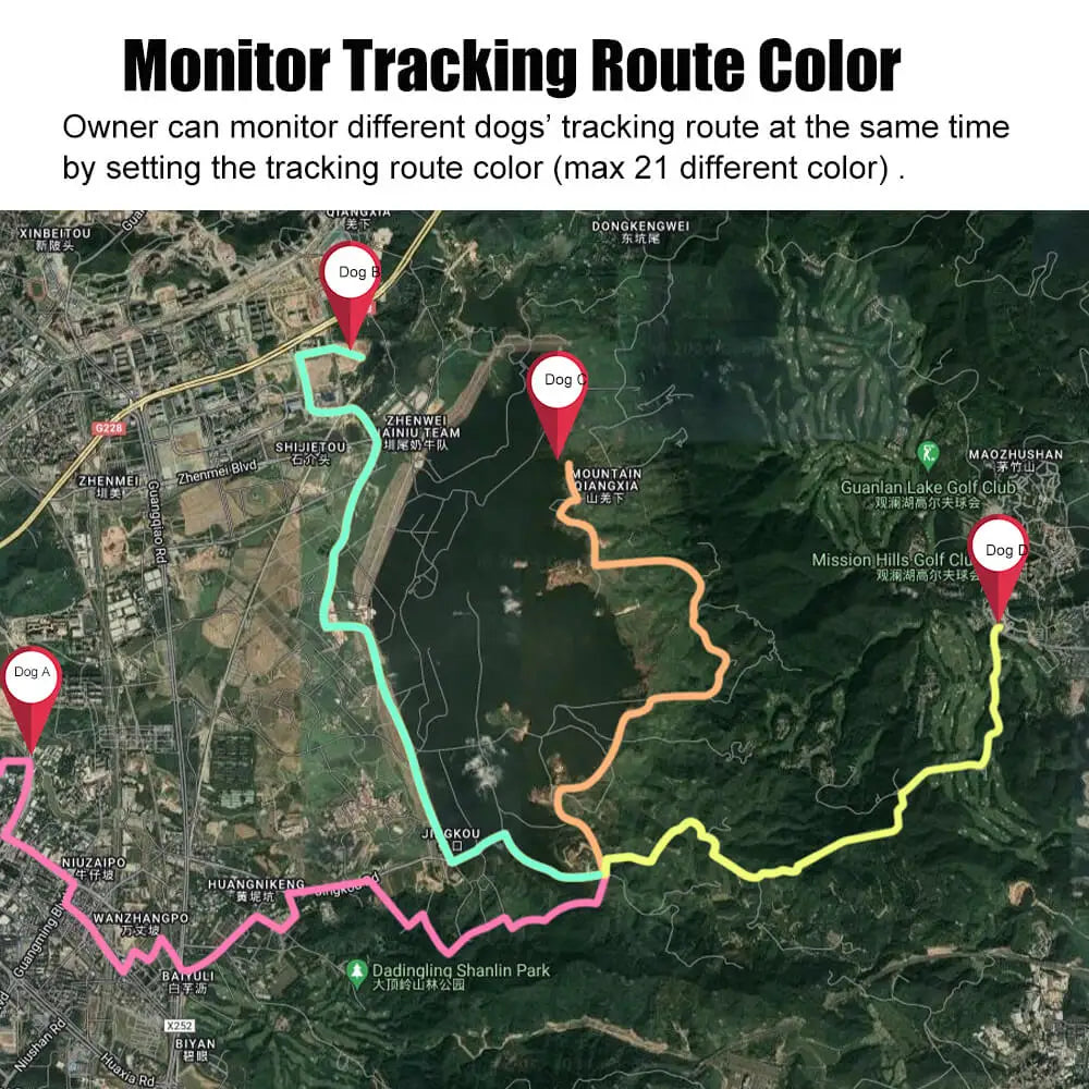 4G GPS Locator for Hunting Dog Waterproof IK122T Anti-lost Gps Collar for Midium Large Hound