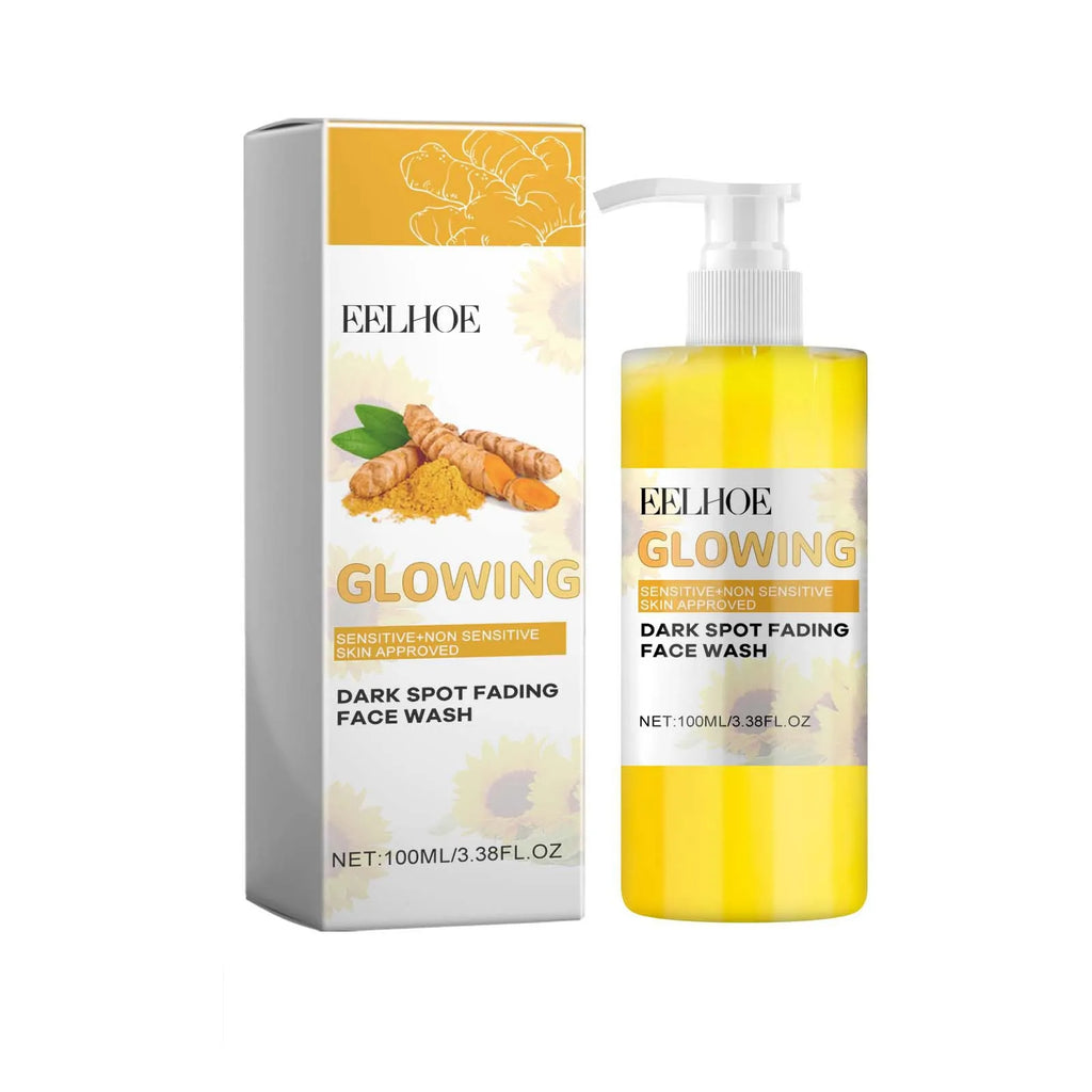 EELHOE Turmeric Face Cleansing for Firmming Skin Refine Pores Nourishing Repair Skin Face Blemishes Removal Face Cleanser 100ml