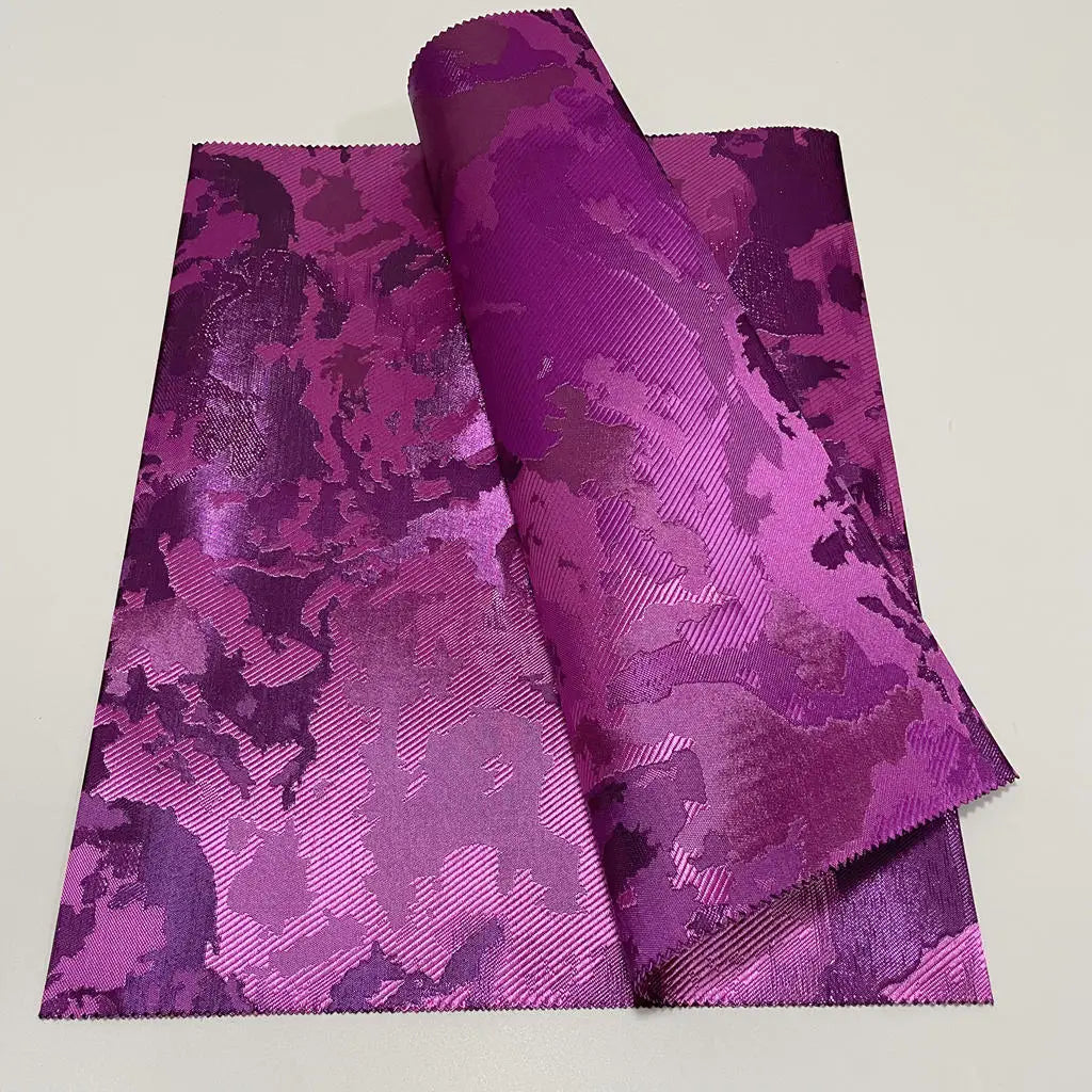 High Quality Fushia 3D Flowers Swiss Original Embroidered Sego Gele Women Wedding Party Headtie Wrapper Hat Materials 2Pcs/Bag
