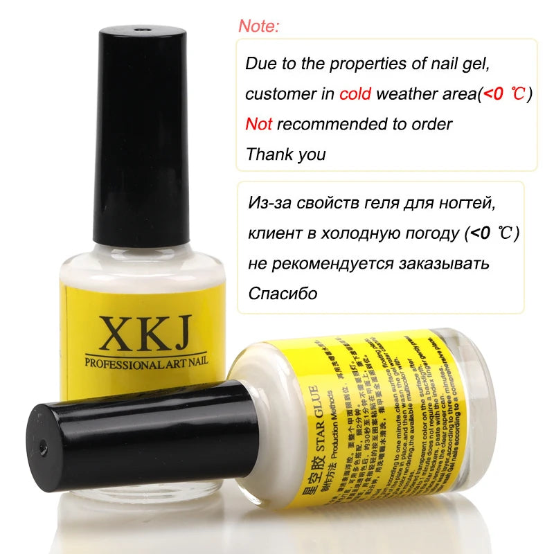 16ml Nail Foil Glue No Need Cure Galaxy Star Nail Art Decoration Tools Transfer Foil Sticker Adhesive Glue