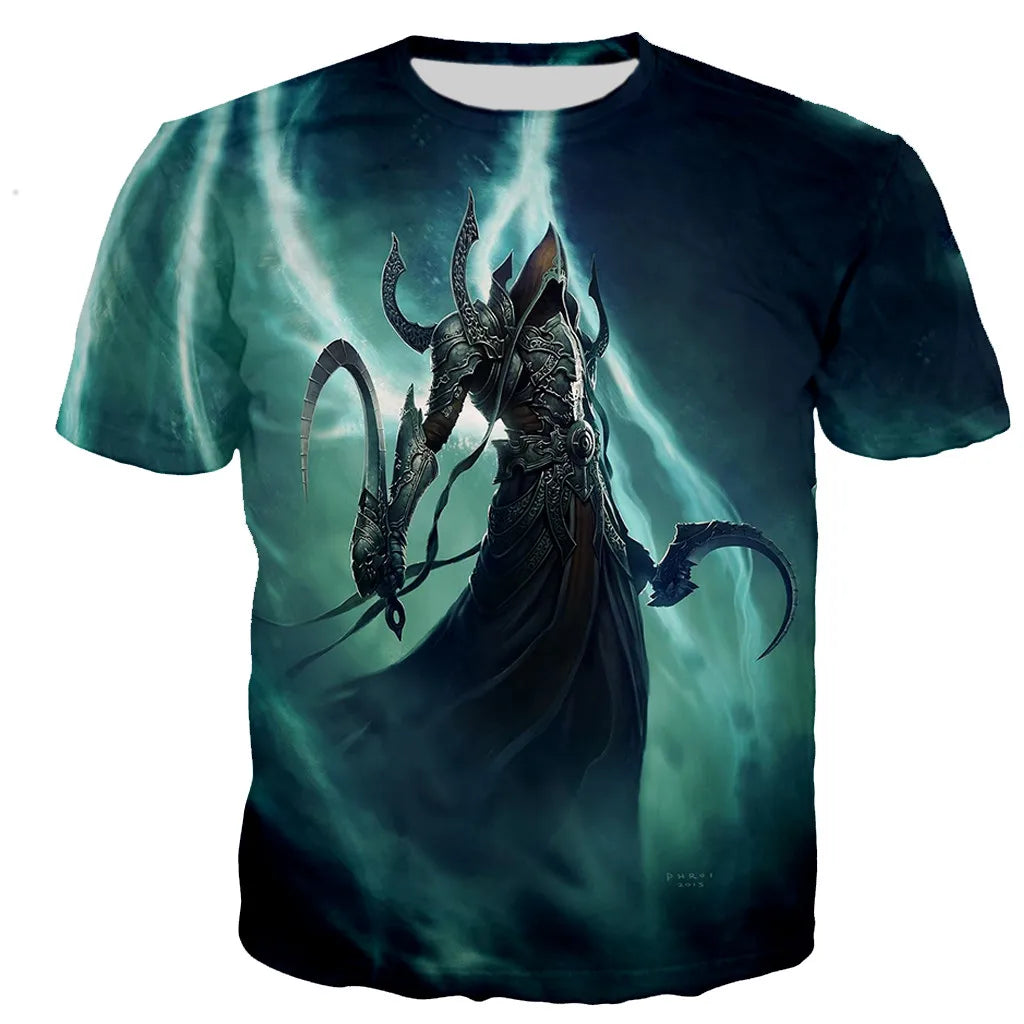 Diablo 3 Reaper of Soul T-Shirt Herren/Damen 3D-gedruckte T-Shirts Freizeit Harajuku-Stil T-Shirt Streetwear Tops Dropshipping110/6XL