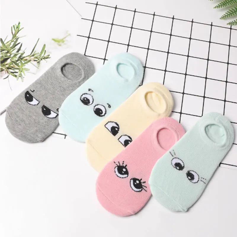 New Children's Socks Children's Spring and Summer No-Show Socks Cartoon Hidden Sock Cotton kids ankle Socks