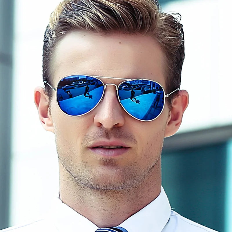 2026 New Double Bridge Sunglasse for Woman Alloy Frame Mirror Lens Sun Glasses Female Male Fashion Eyewear for Men Eyeglasses