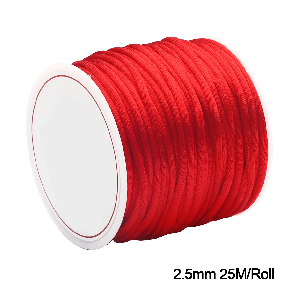 0.2-2.5mm Red Nylon Cord Thread Chinese Knot Macrame Cord Bracelet Braided String For Jewelry Making DIY Tassels Beading Thread