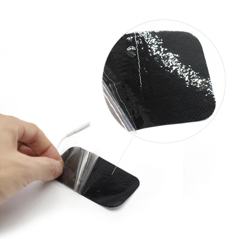 10/20Pcs Electrode Pads 2mm Plug Self Adhesive Replacement for Tens Acupuncture Electrode Pads Square Muscle Stimulator Slimming