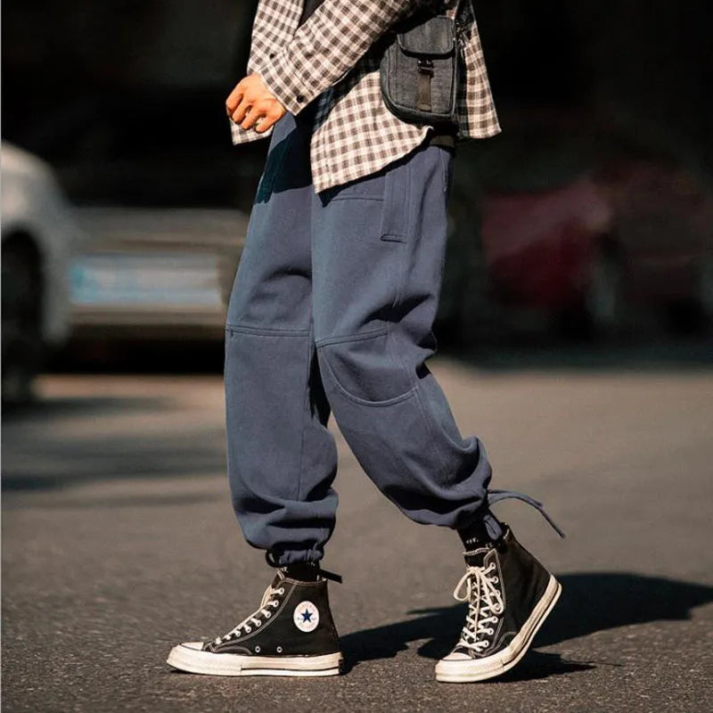 New Streetwear Hip Hop Cargo 2022 Pants Mens Jeans Elastic Waist Harem Pants Men Joggers Jeans Autumn and Spring Men Trousers
