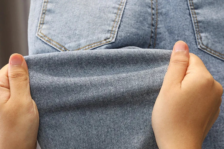 Spring kids girl's clothes baby elastic band straight-leg love jeans pants for girls' baby clothing outer wear denim trousers