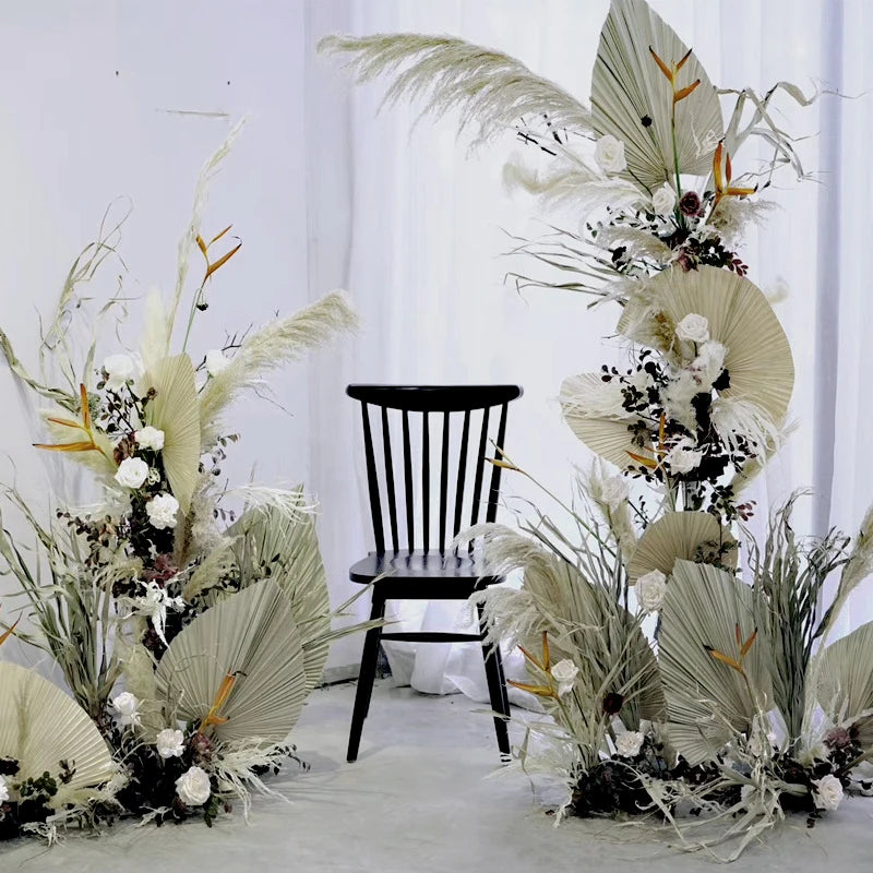 Palm Fan Leaf Palm Leaf Window Reception Party Art Wall Hanging Decoration Wedding Arch Arrangement
